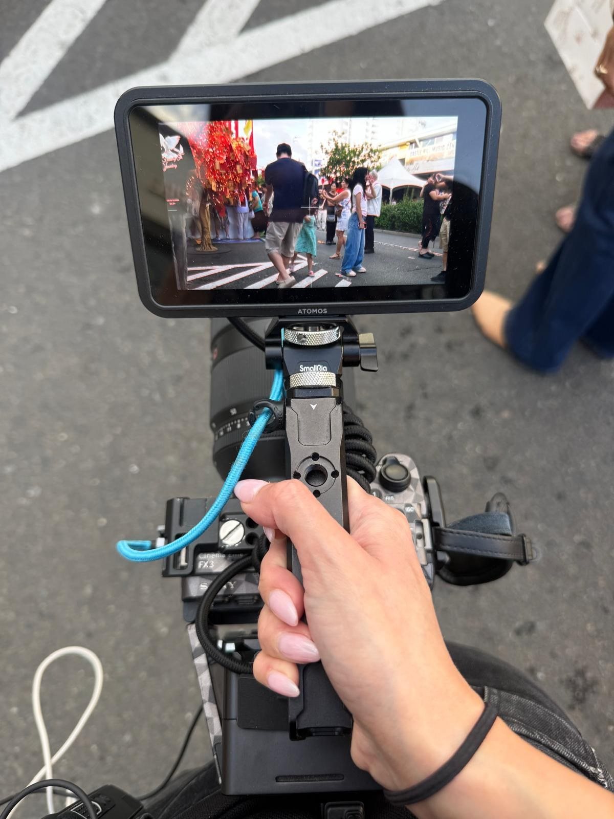 Professional camera used during live event content production