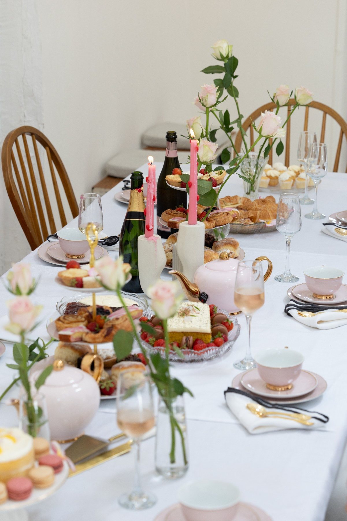 Refined event tablescape and brand experience